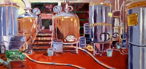 mural of brewery study