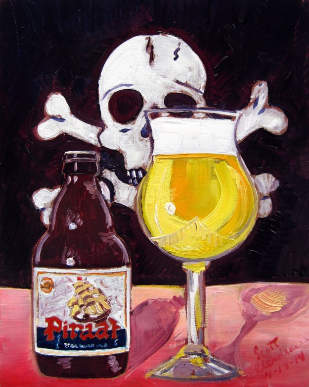 Beer painting of piraat ale belgian ale year of beer