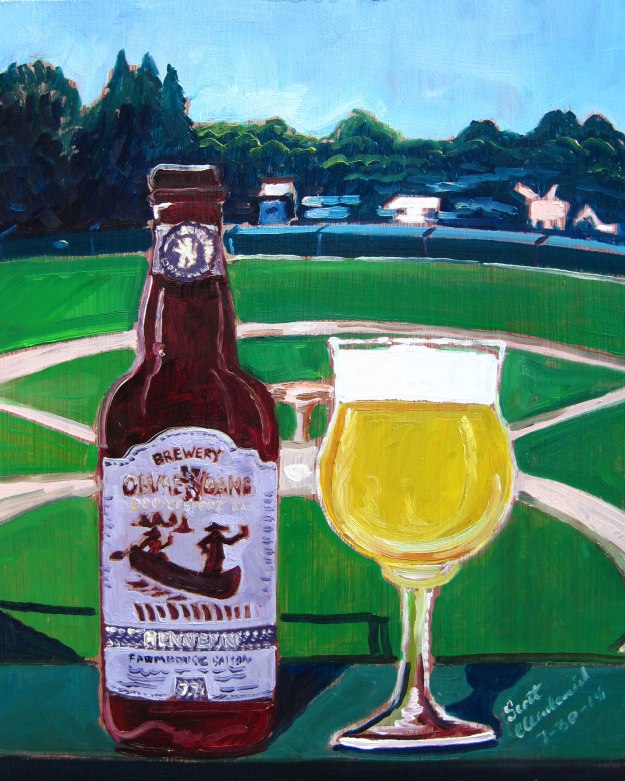 Beer Painting of Hennepin Saison by Brewery Ommegang Year of Beer Paintings