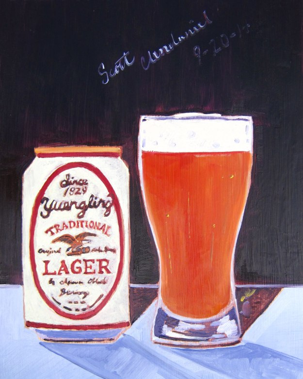 Beer Painting of Yuengling traditional lager year of beer paintings