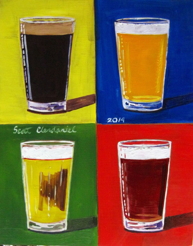 Andy Warhol Craft Beer Painting Poster Scott Clendaniel Thirsty Thursday