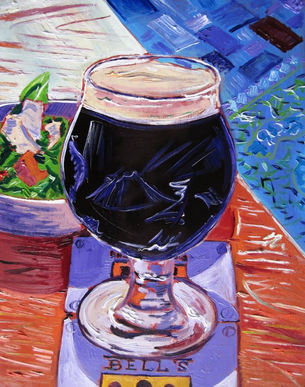 Bell's Brewing beer painting by Scott Clendaniel