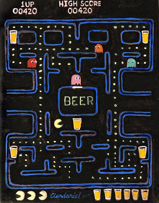 Beer Pac Man by Scott Clendaniel
